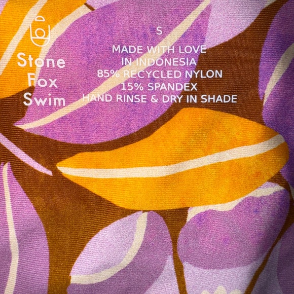 Stone Fox Swim x Free People Retro Bloom Bikini Set NWT Small - Picture 3 of 4